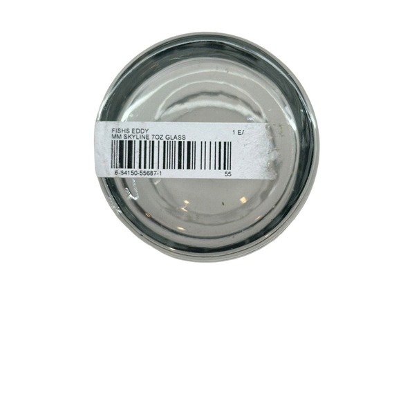 (2) Fishs Eddy 206 Juice Glasses Seattle Washington Skyline 6 oz. Barware - Picture 8 of 10